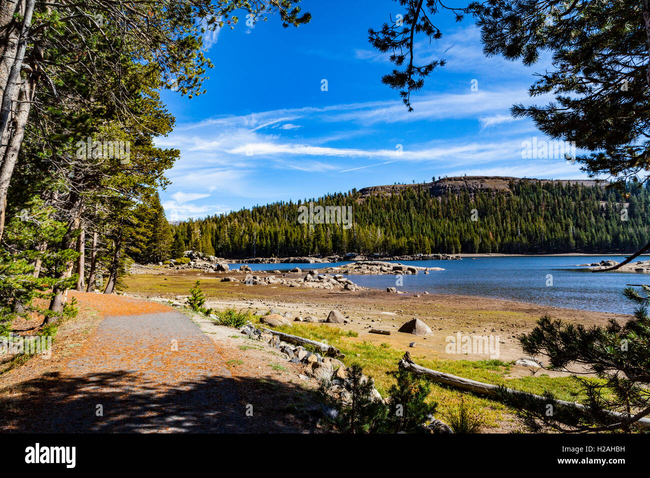 Alpine Lake along California highway 4 in the Ebbetts pass area of the Sierra Nevada Mountains