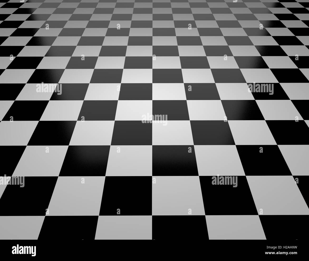 Chessboard, chess, checkers, checkered flag, 3d rendering Stock Photo