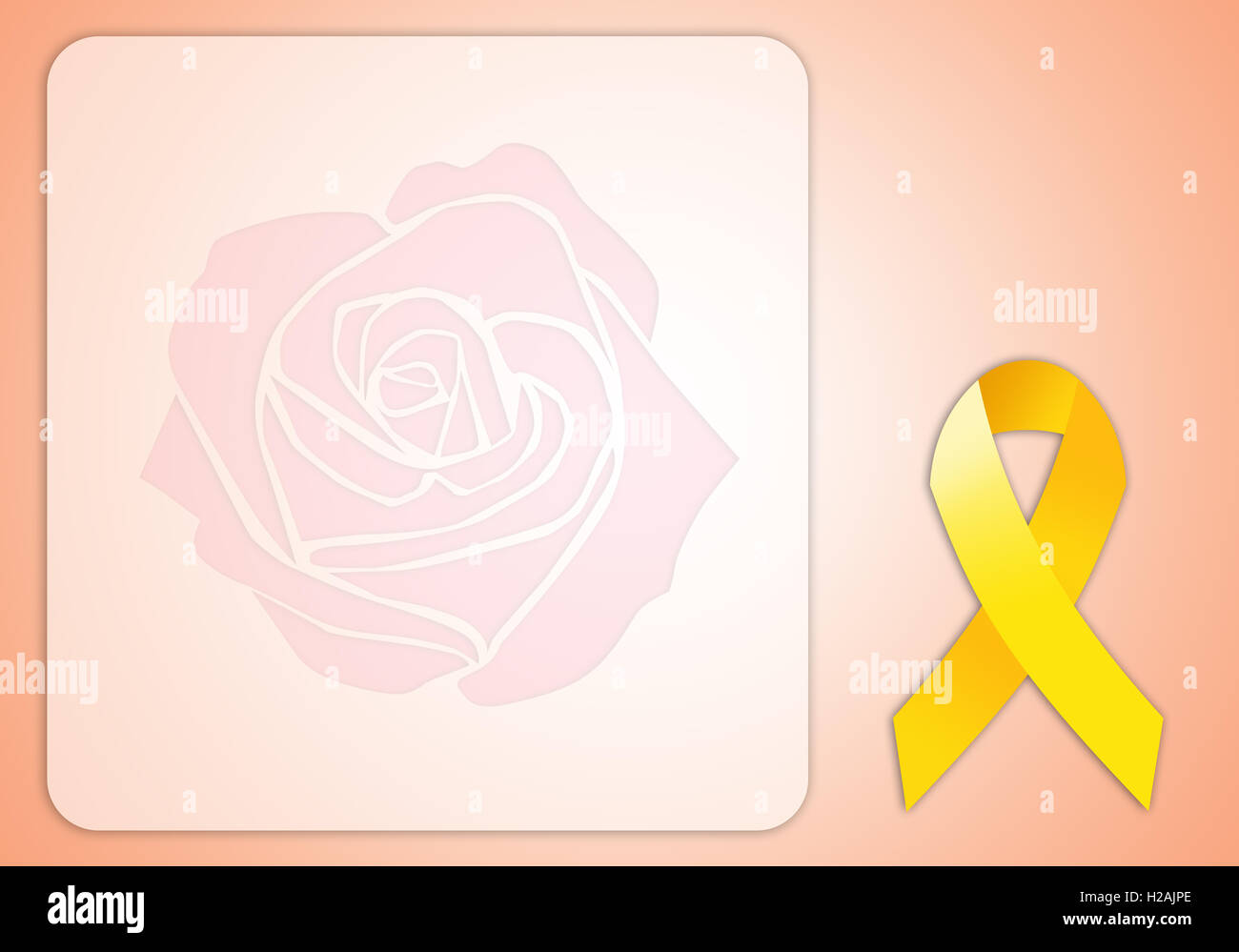 yellow ribbon background Stock Photo - Alamy