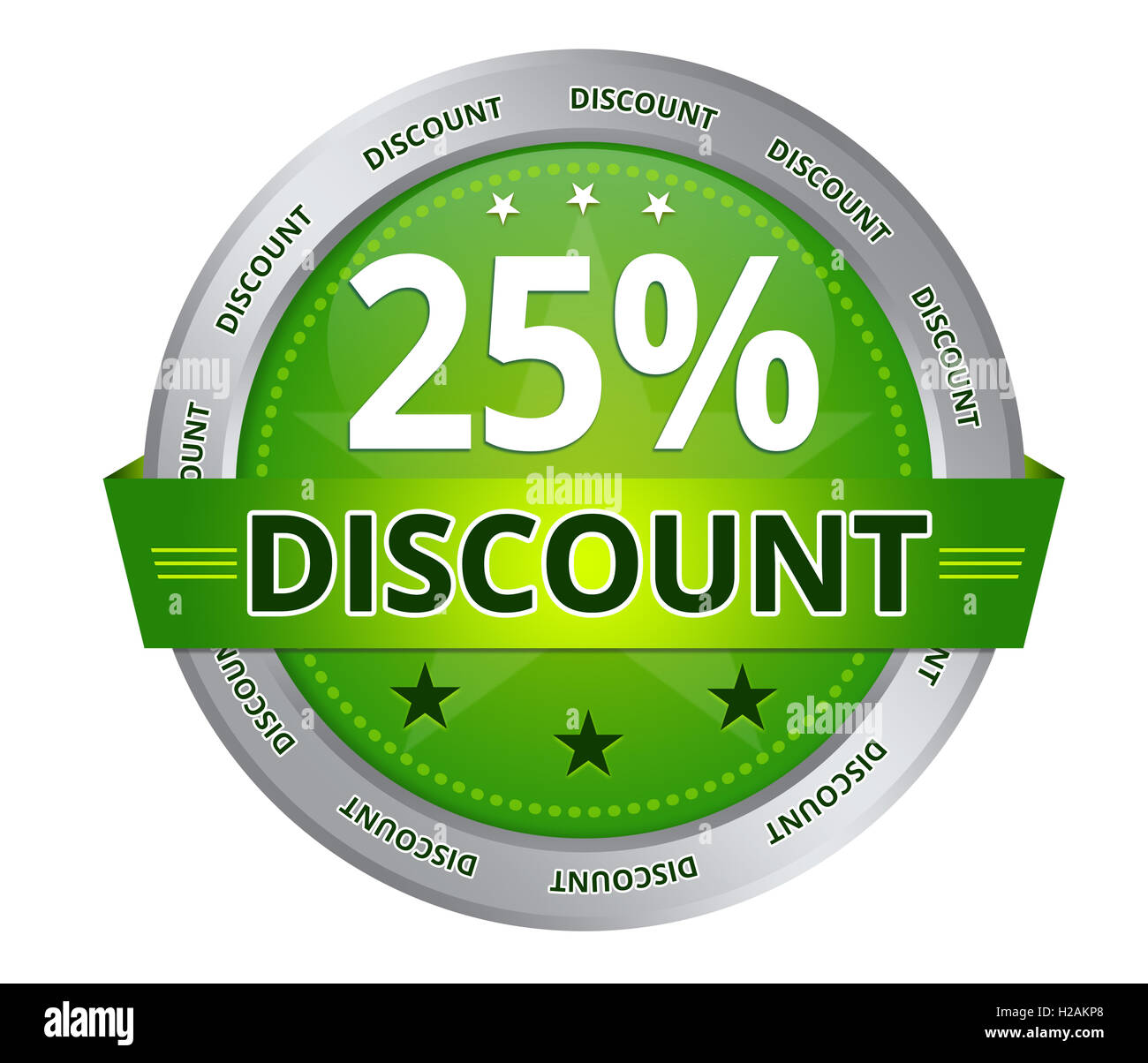 25 percent Discount Stock Photo