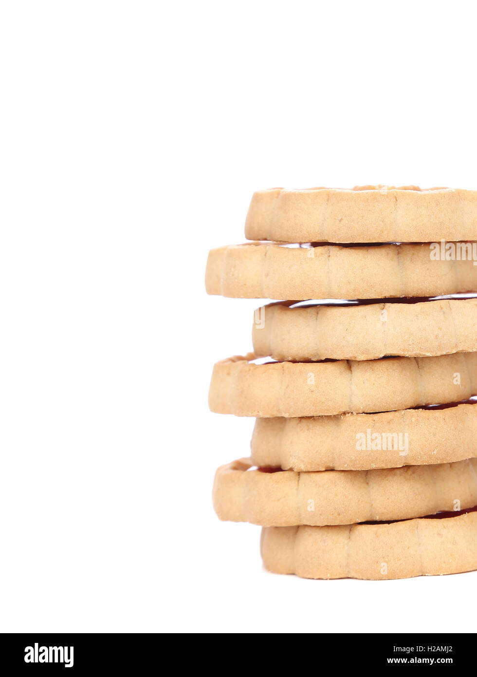 Stack of biscuits Stock Photo Alamy