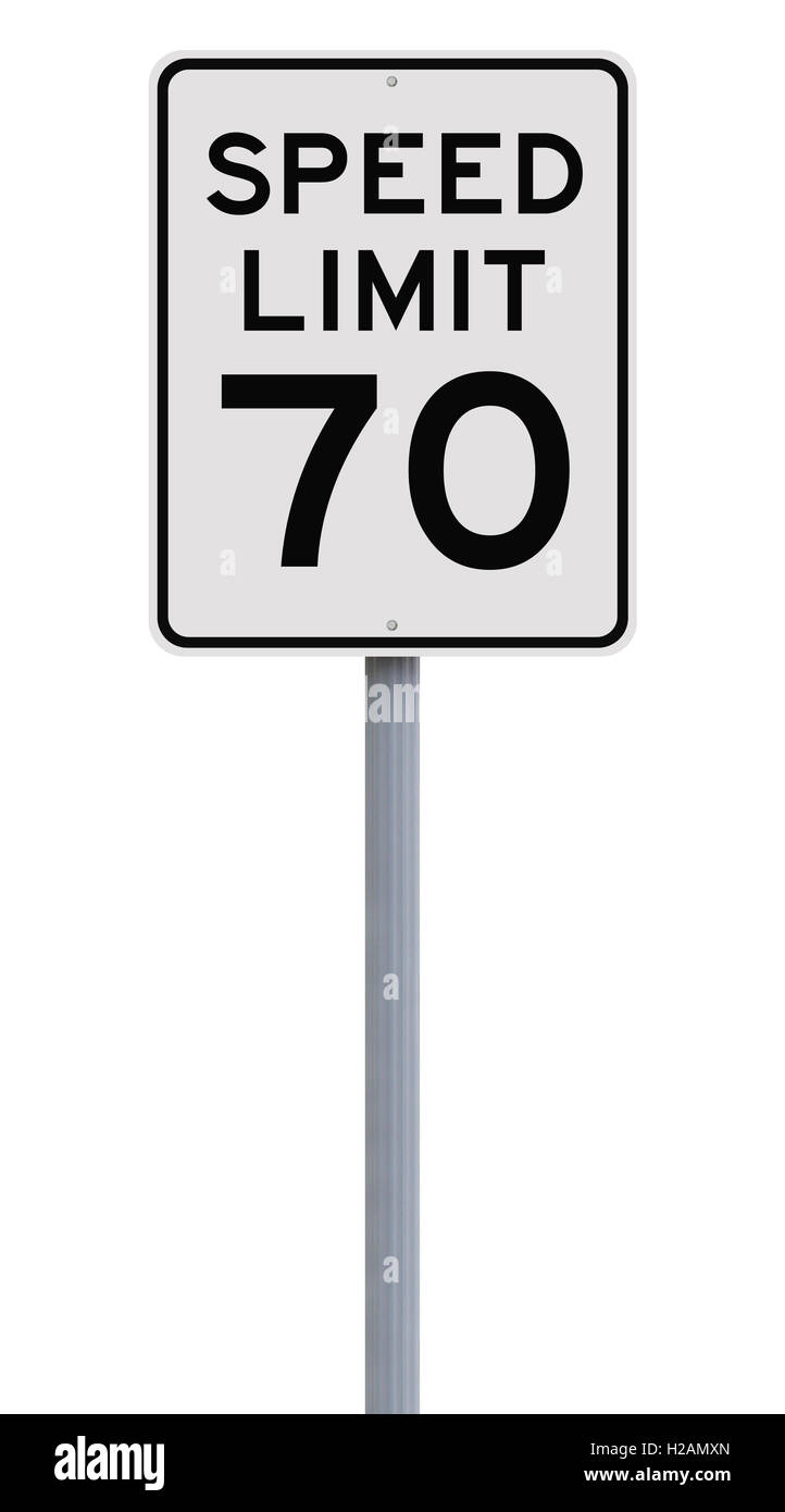 Vinyl Decal Sticker – Speed Limit 70 Mph – For Car, Truck, Van