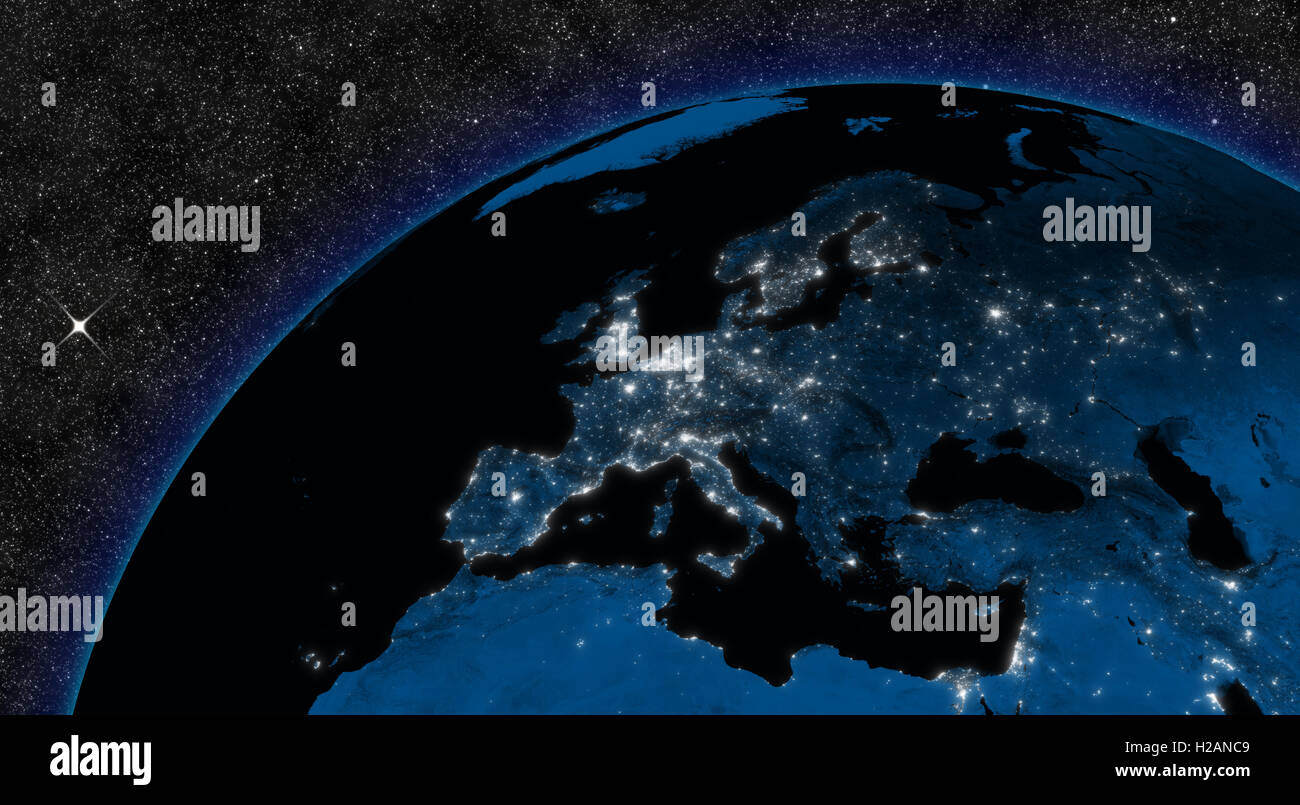 Night in Europe Stock Photo - Alamy