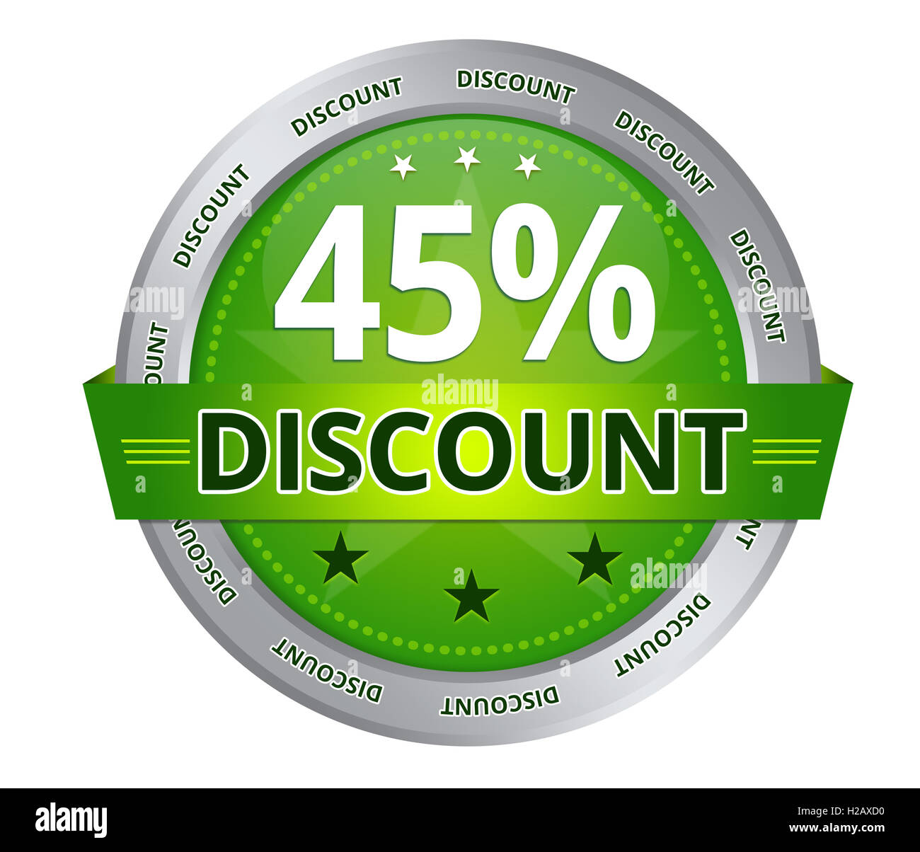 45 percent Discount Stock Photo
