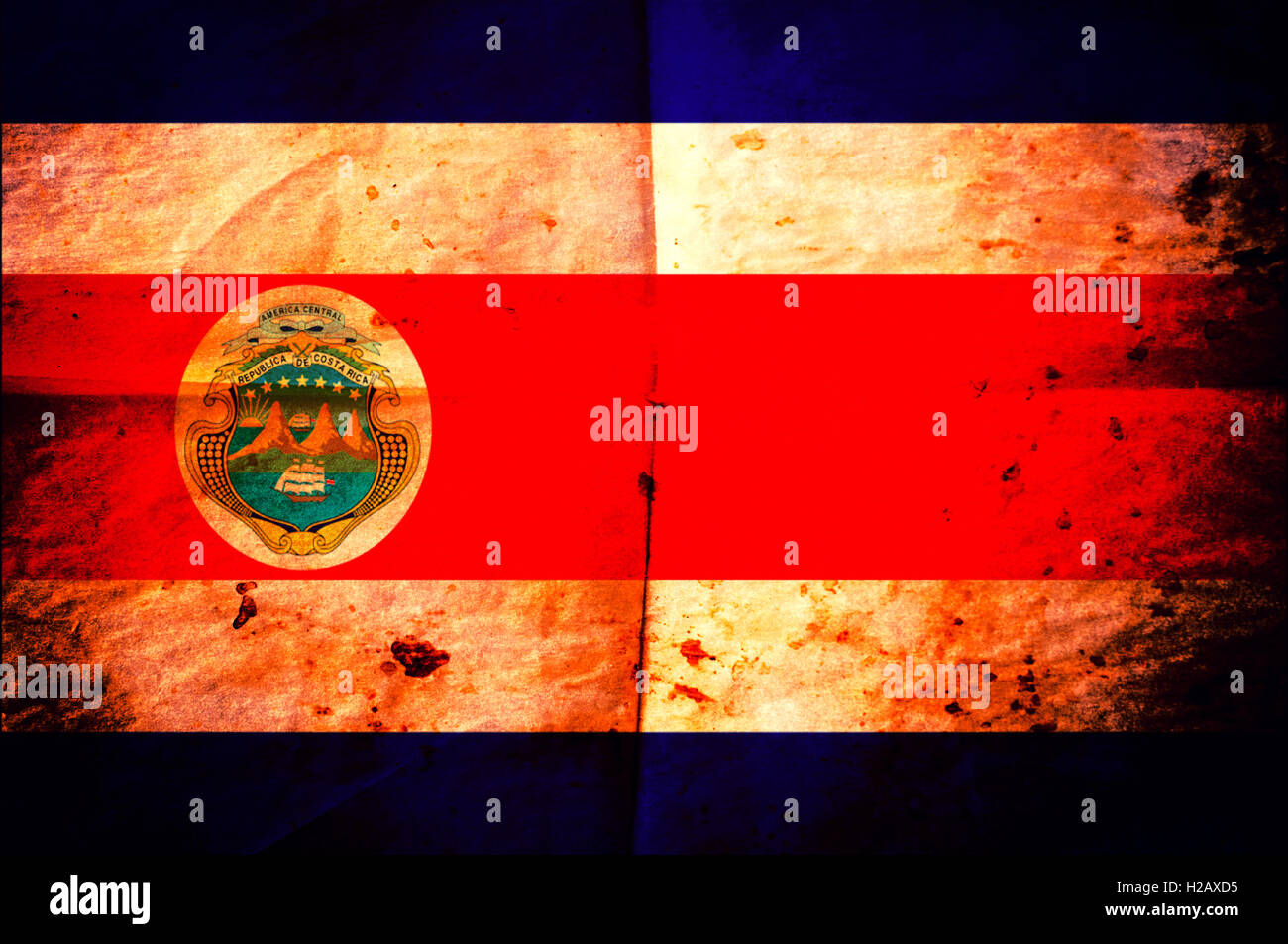 Costa Rica flag Stock Photo Alamy