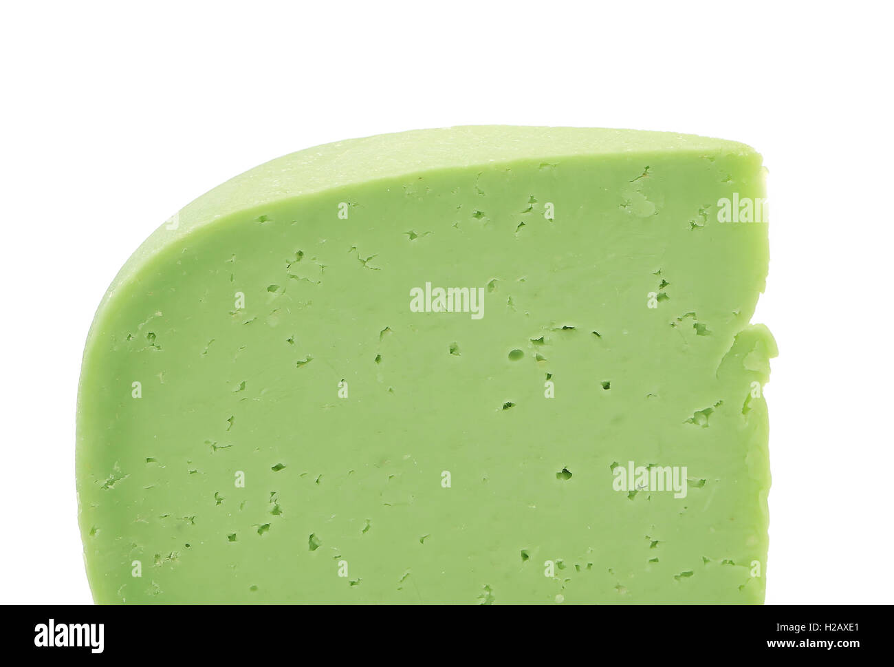 Piece of cheese wasabi Stock Photo Alamy