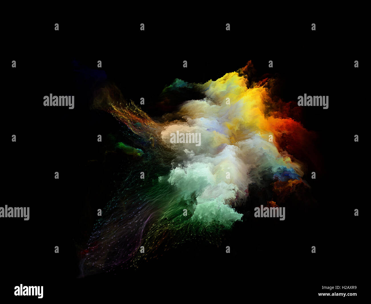 Visualization of Fractal Jellyfish Stock Photo