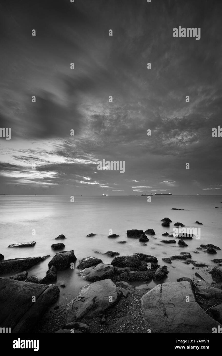 Seascape Black and White Stock Photos & Images - Alamy
