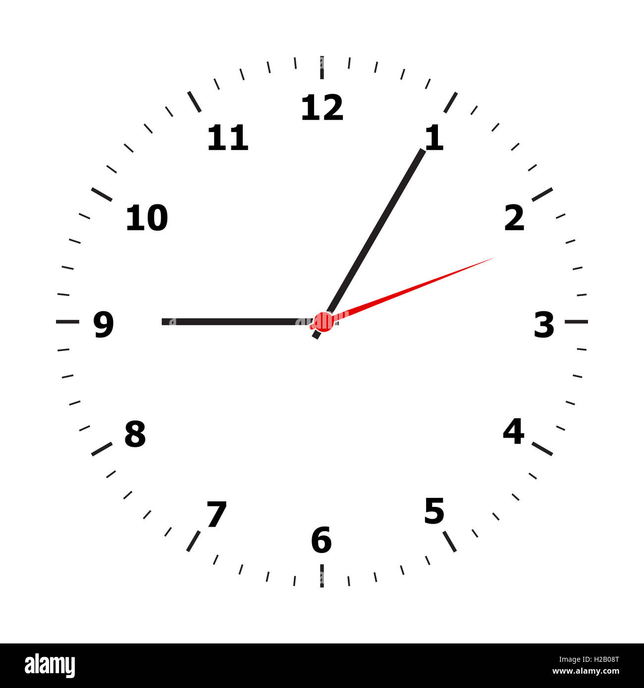Vector clock face hi-res stock photography and images - Alamy