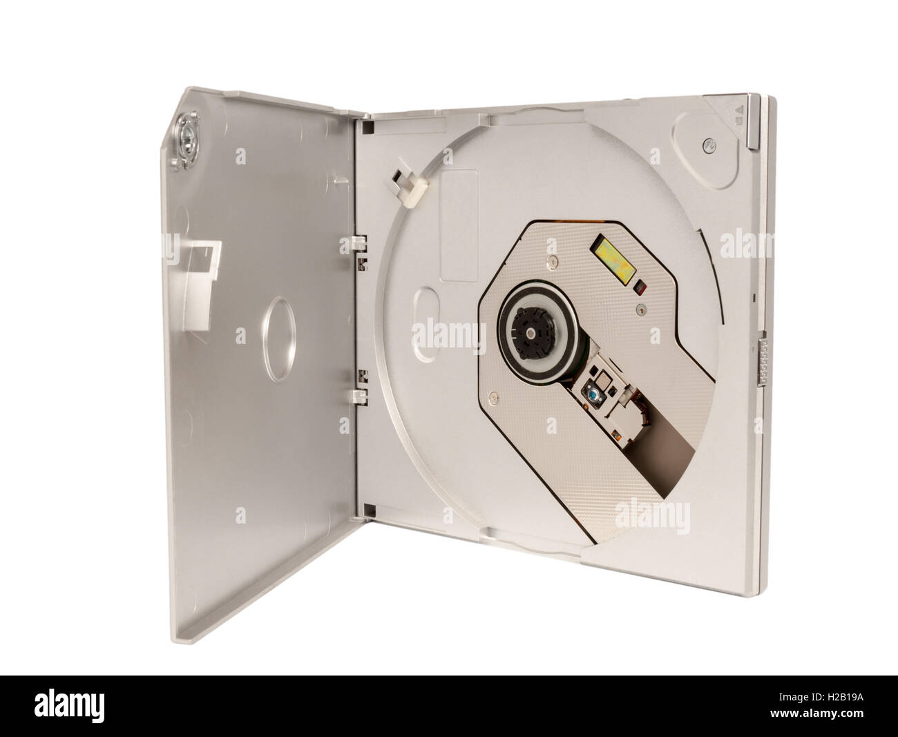 Electronic collection - Portable external slim CD DVD drive Electronic collection - Portable external slim CD DVD drive Stock Photo