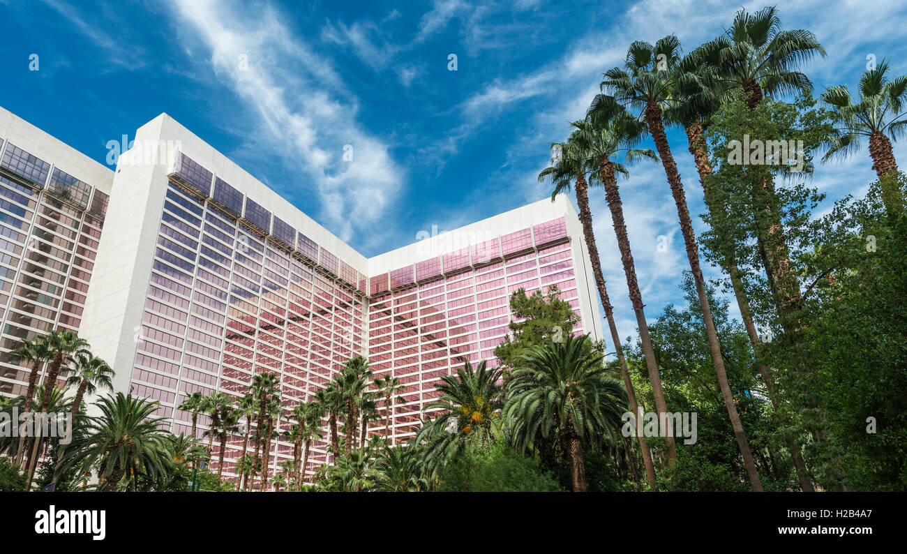 Courtyard, Flamingo Hotel, Las Vegas, Nevada, USA Stock Photo