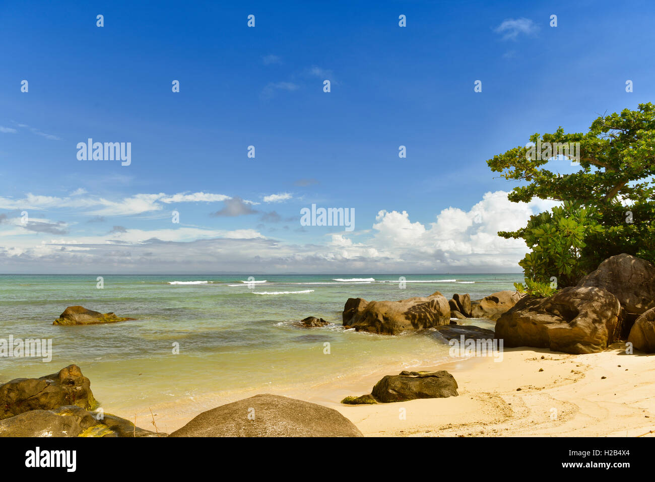 Sandy beach, Nosy Nato, East Coast, Madagascar Stock Photo