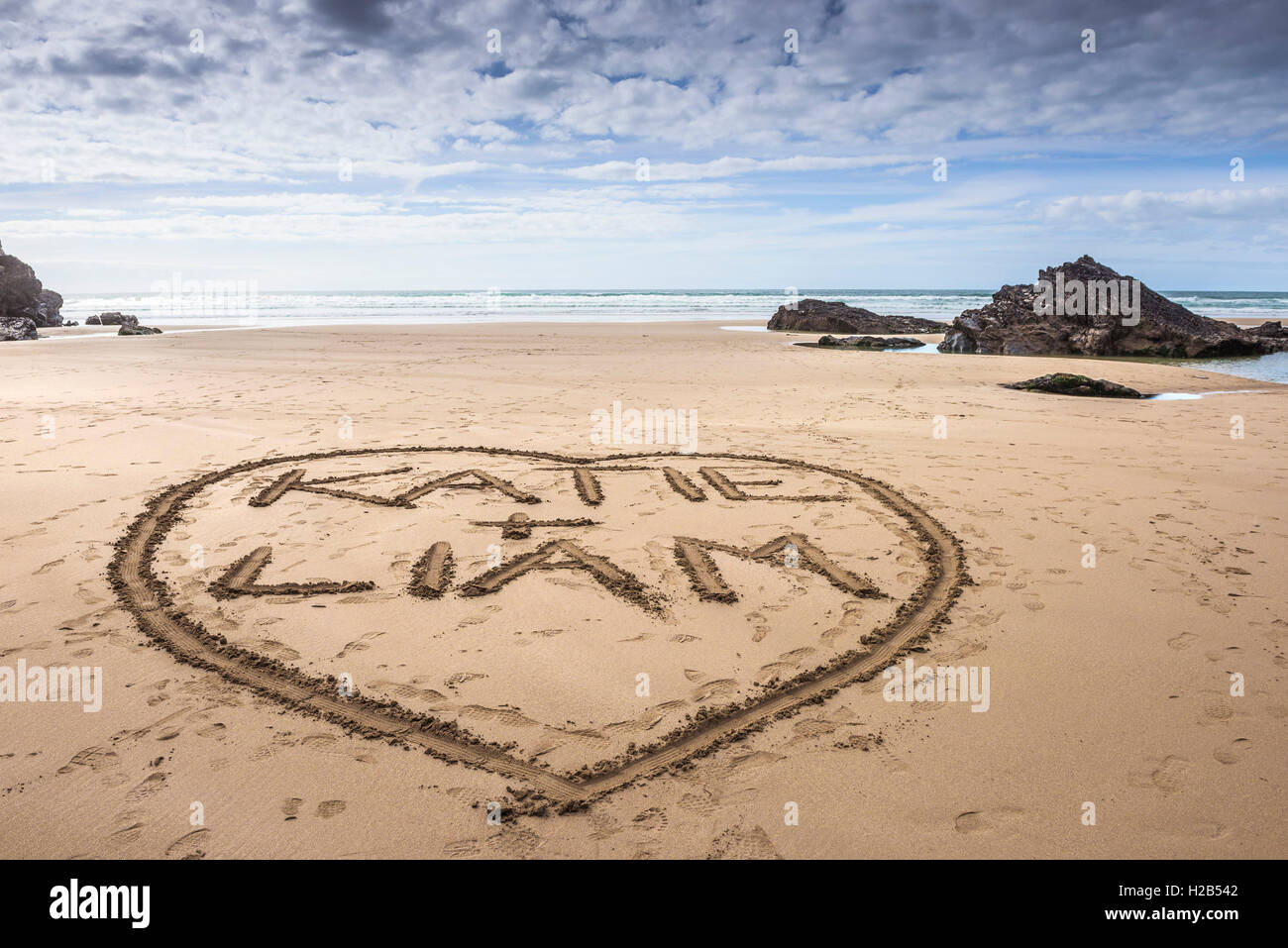 Name Written In Sand Names on sand hi-res stock photography and images - Alamy
