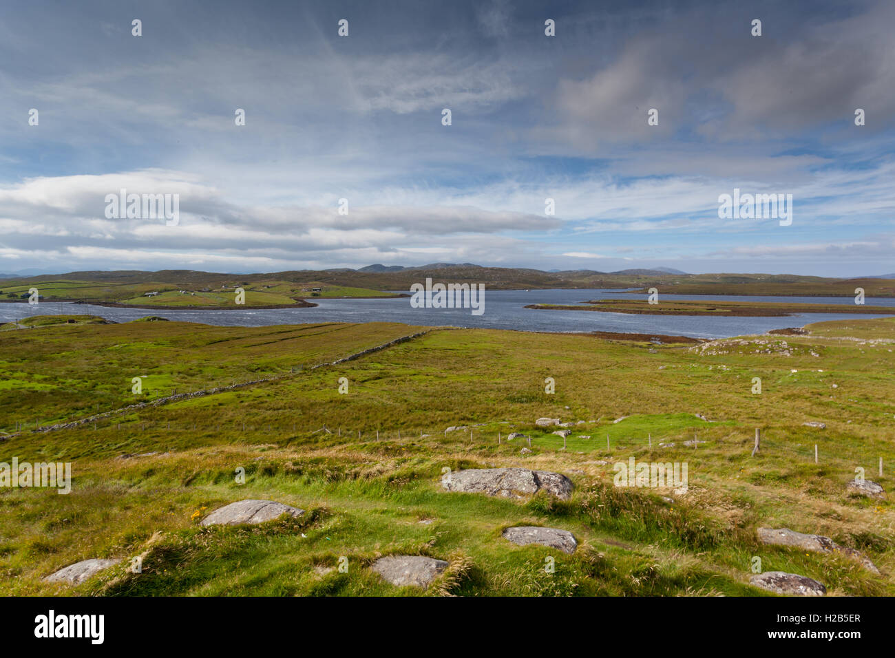 Isle of Lewis, Outer Hebrides, Scotland View over Loch Ceann Hulabhaig