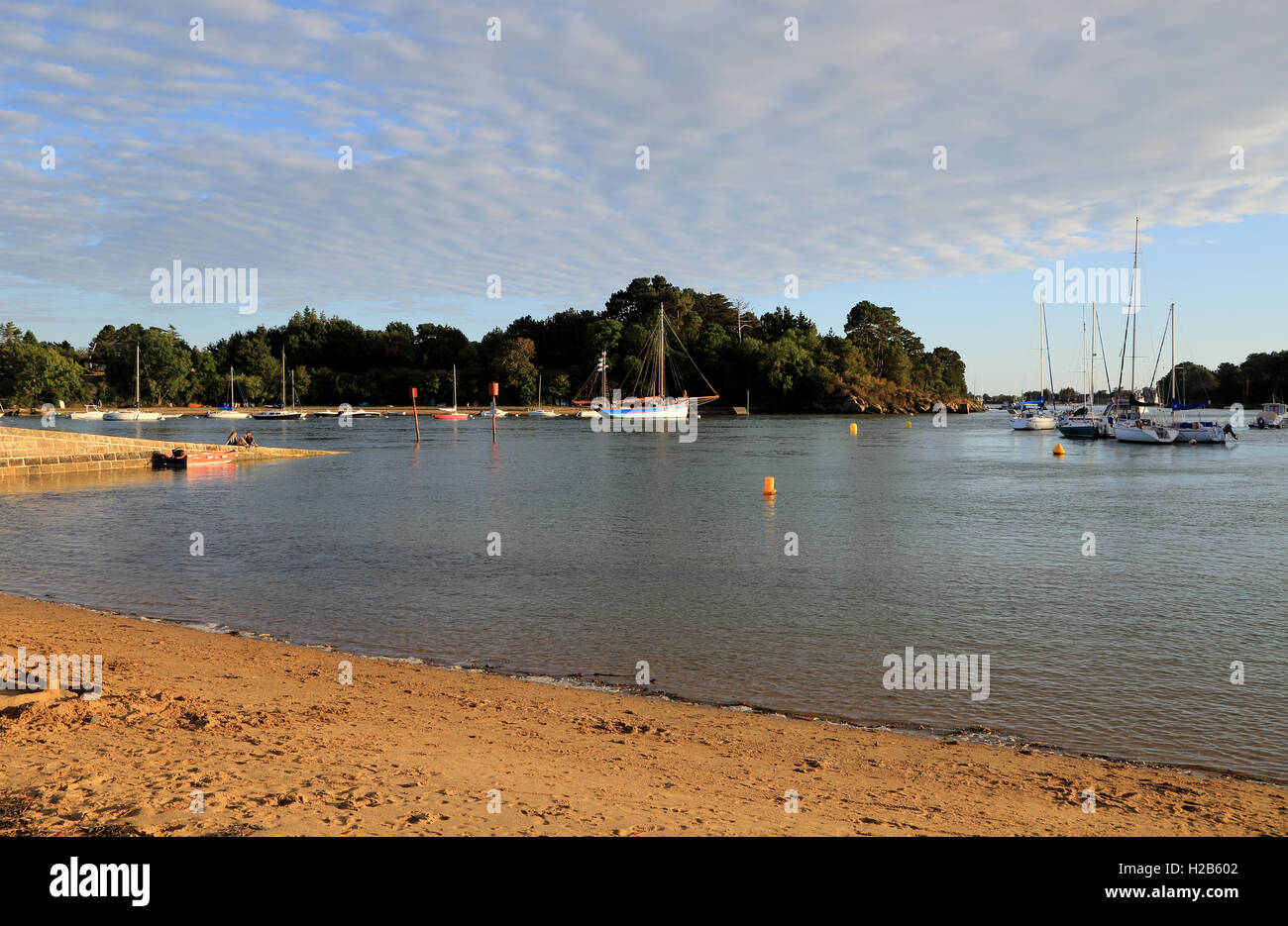 View Of Port Anna From Plage At Ile De Conleau Vannes