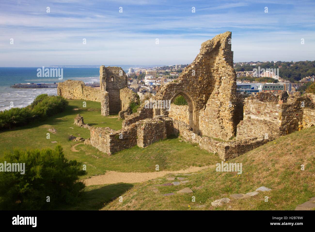 Hastings castle, Hastings, England Stock Photo - Alamy