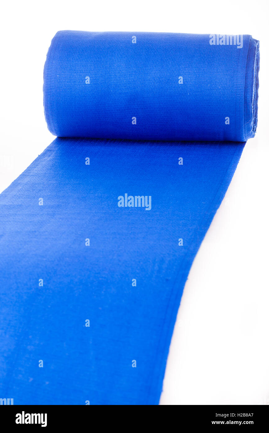 Blue roller towel for commercial or industrial use Stock Photo Alamy