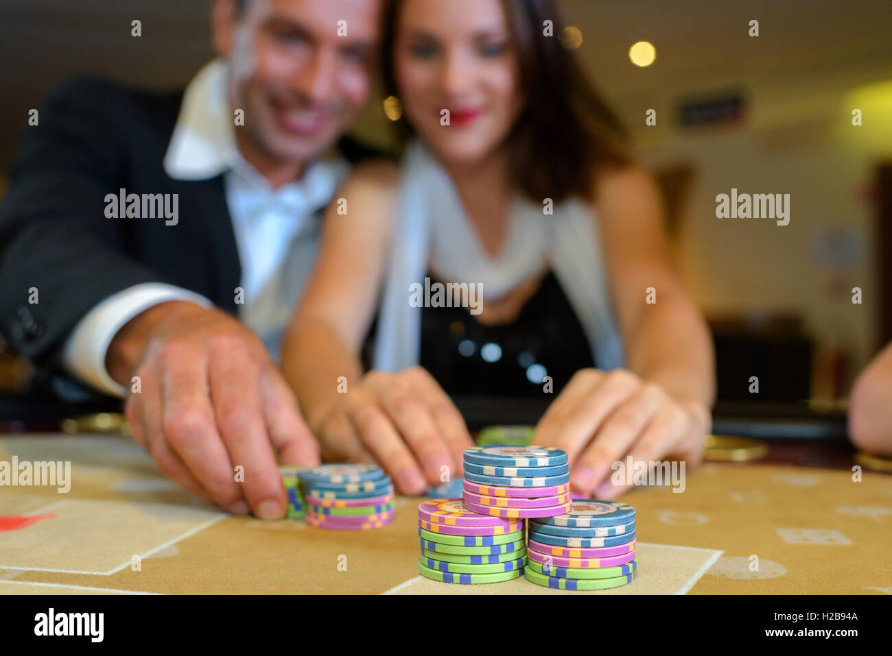 piles of chips Stock Photo Alamy