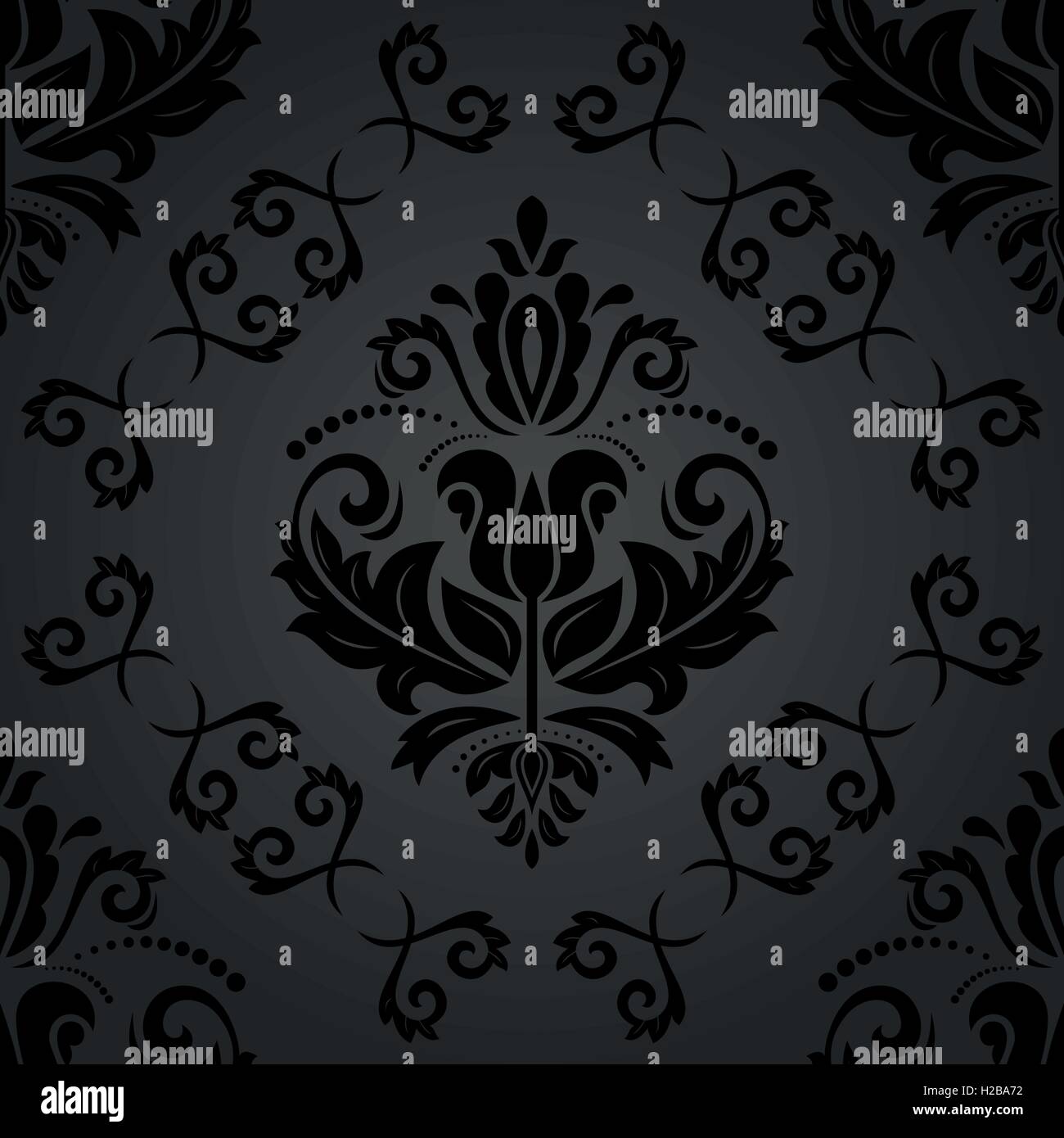 Seamless Damask Vector Background Stock Vector Image & Art - Alamy