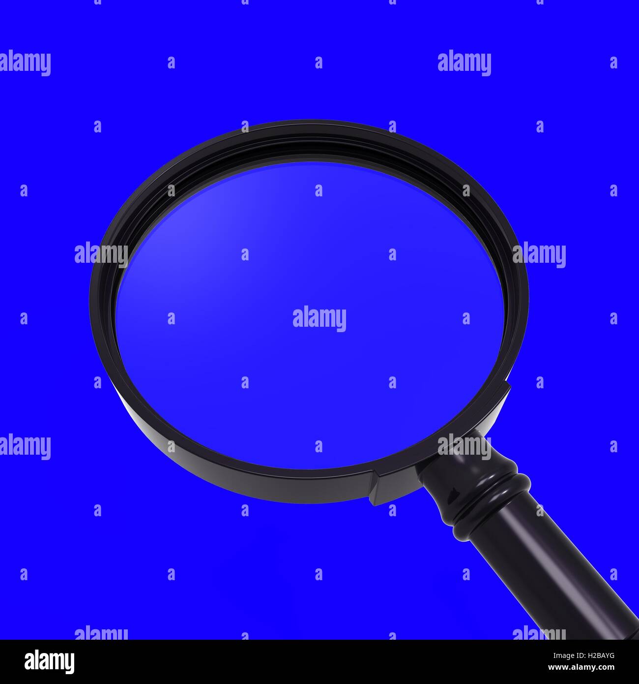 Magnifying Glass Shows Zoom Or Search Stock Photo