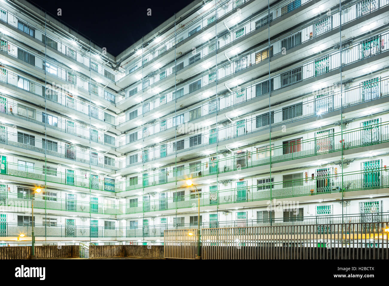 Public housing in Hong Kong Stock Photo Alamy
