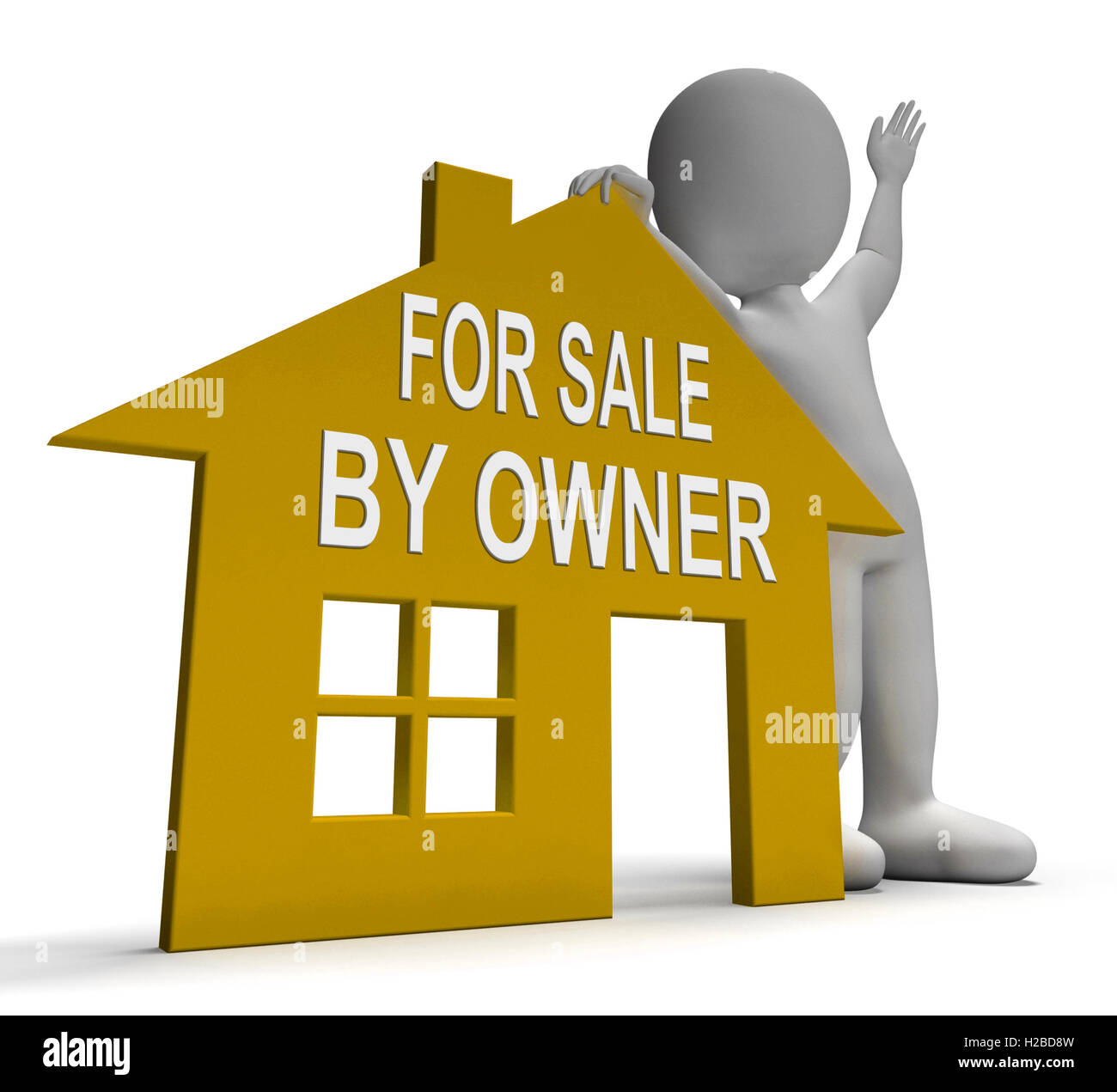 For Sale By Owner House Shows Selling Without Agent Stock Photo Alamy