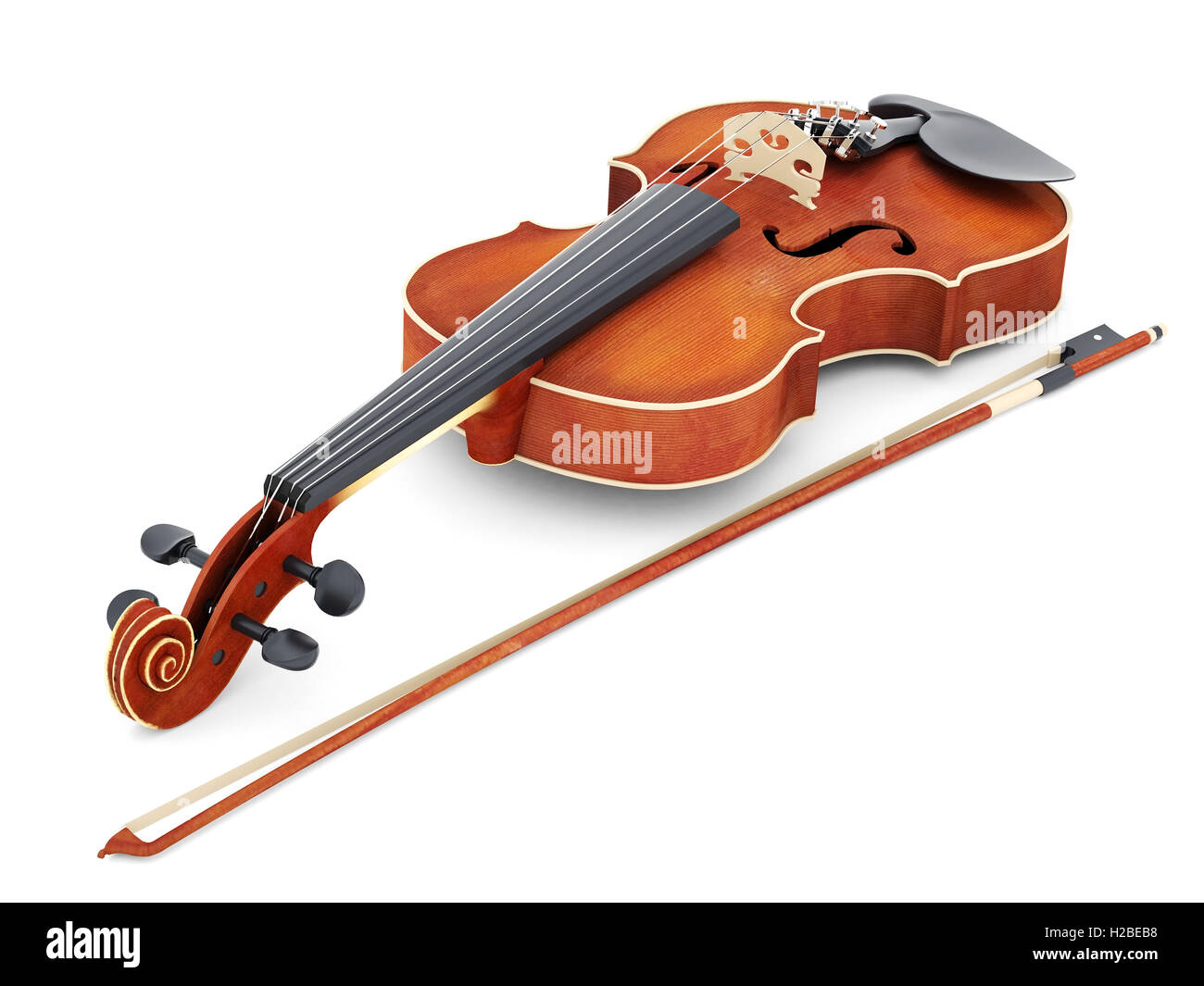 beautiful violin Stock Photo