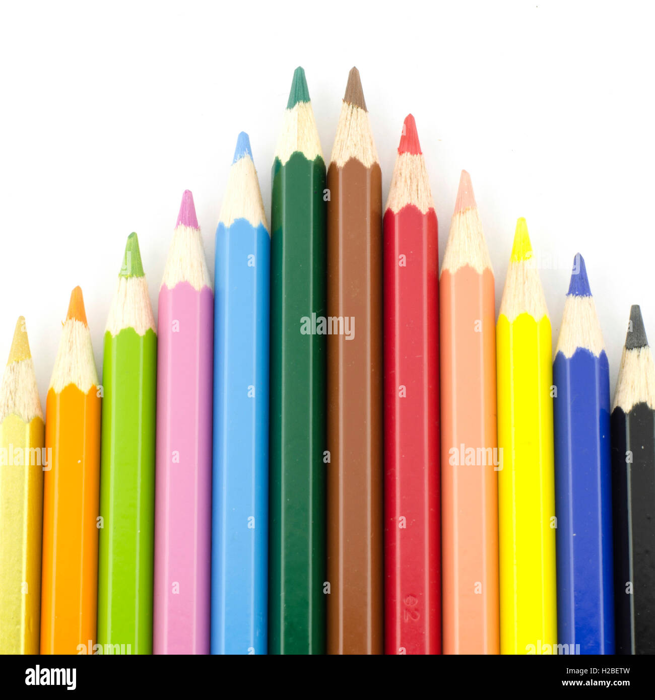 color pencil isolated on white background Stock Photo - Alamy