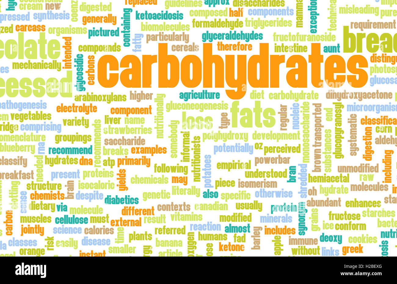 Carbohydrates Weight Loss Stock Photo Alamy