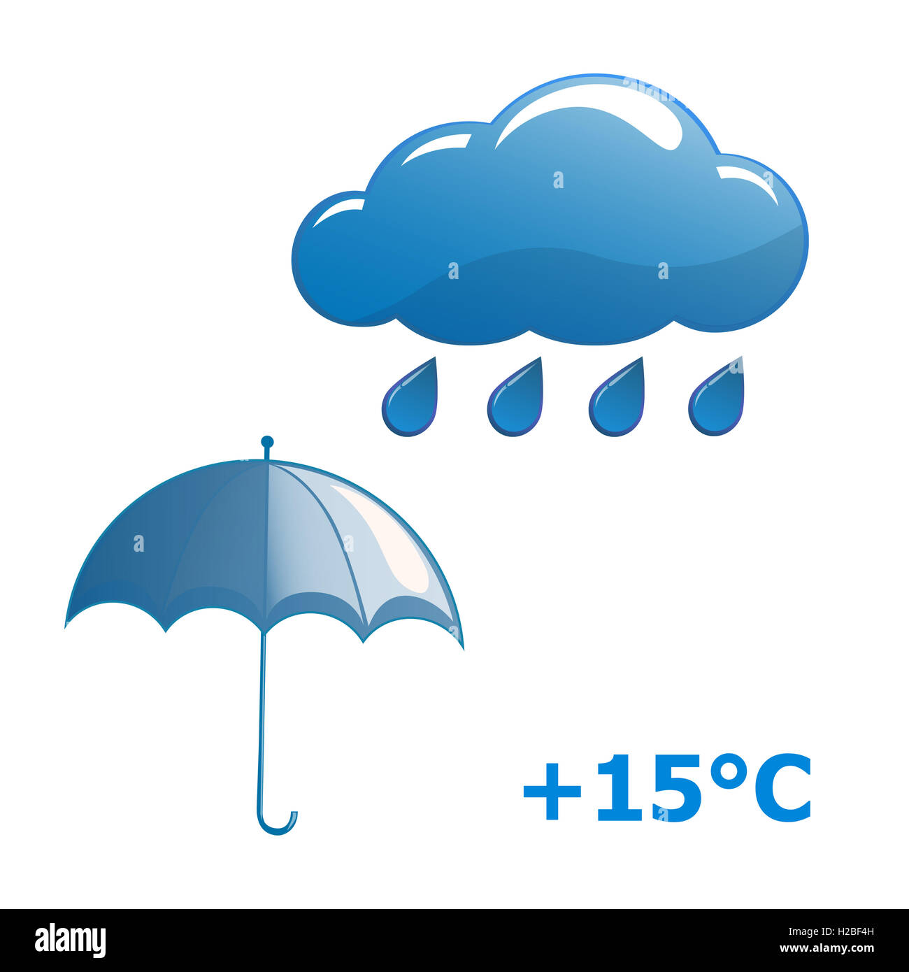 Rain umbrella and cloud Stock Photo Alamy