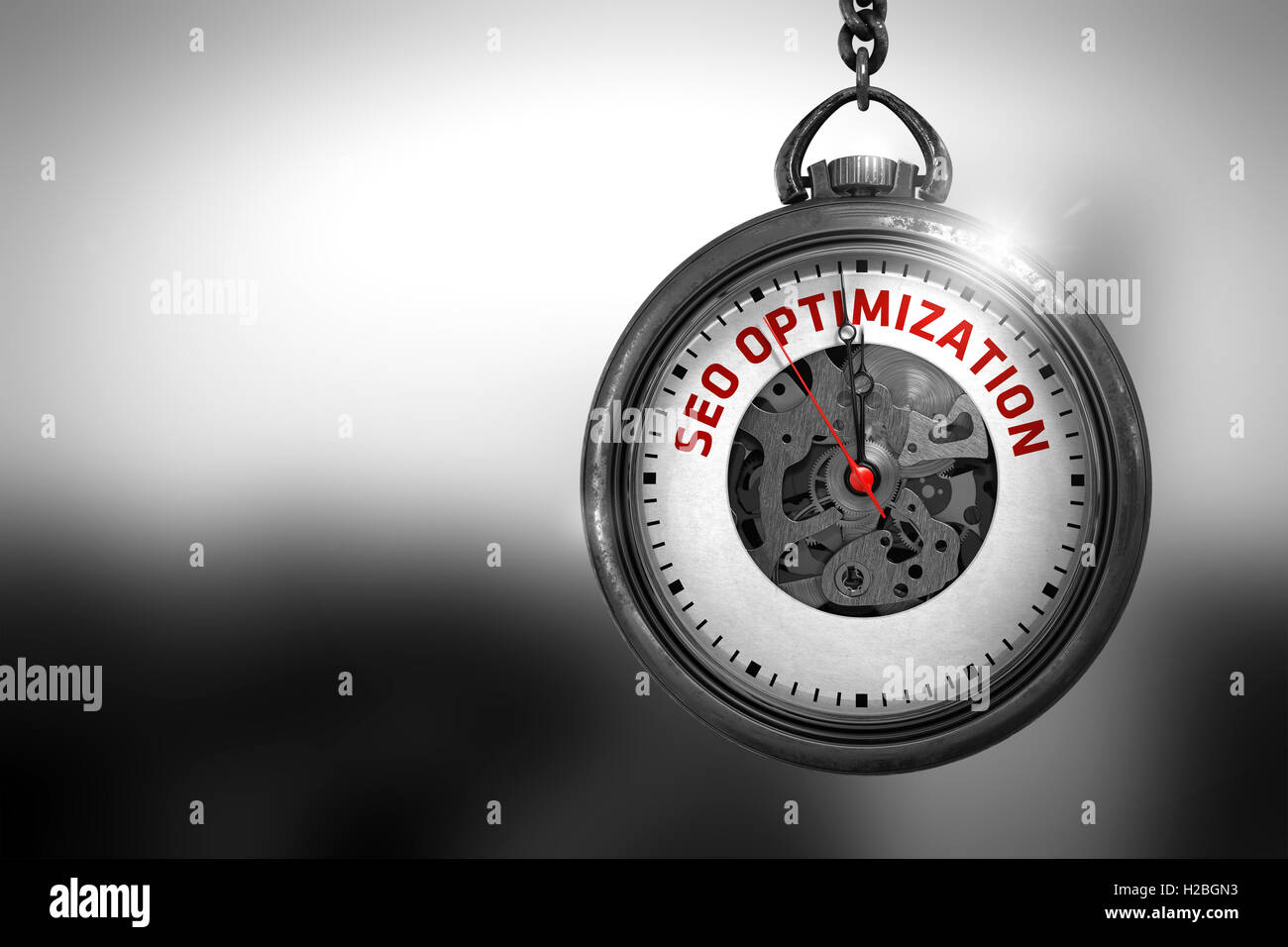 SEO Optimization on Watch. 3D Illustration Stock Photo - Alamy