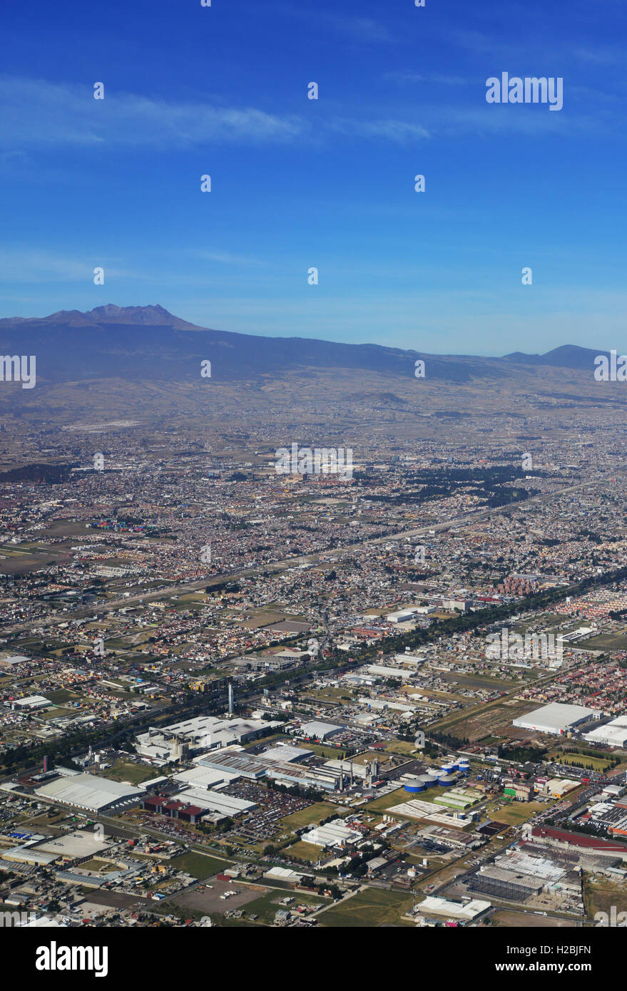 Mexico, Toluca and Nevado de Toluca, Aerial View Stock Photo - Alamy