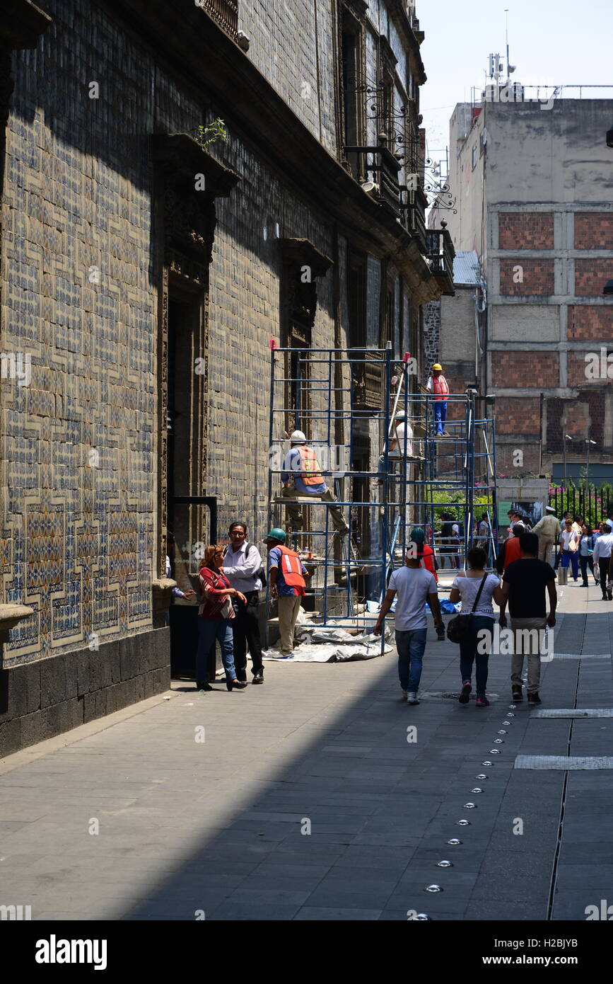 Mexico, Mexico City, Centro Historico, Sanborns, Casa de los Azulejos, House of Tiles Stock Photo