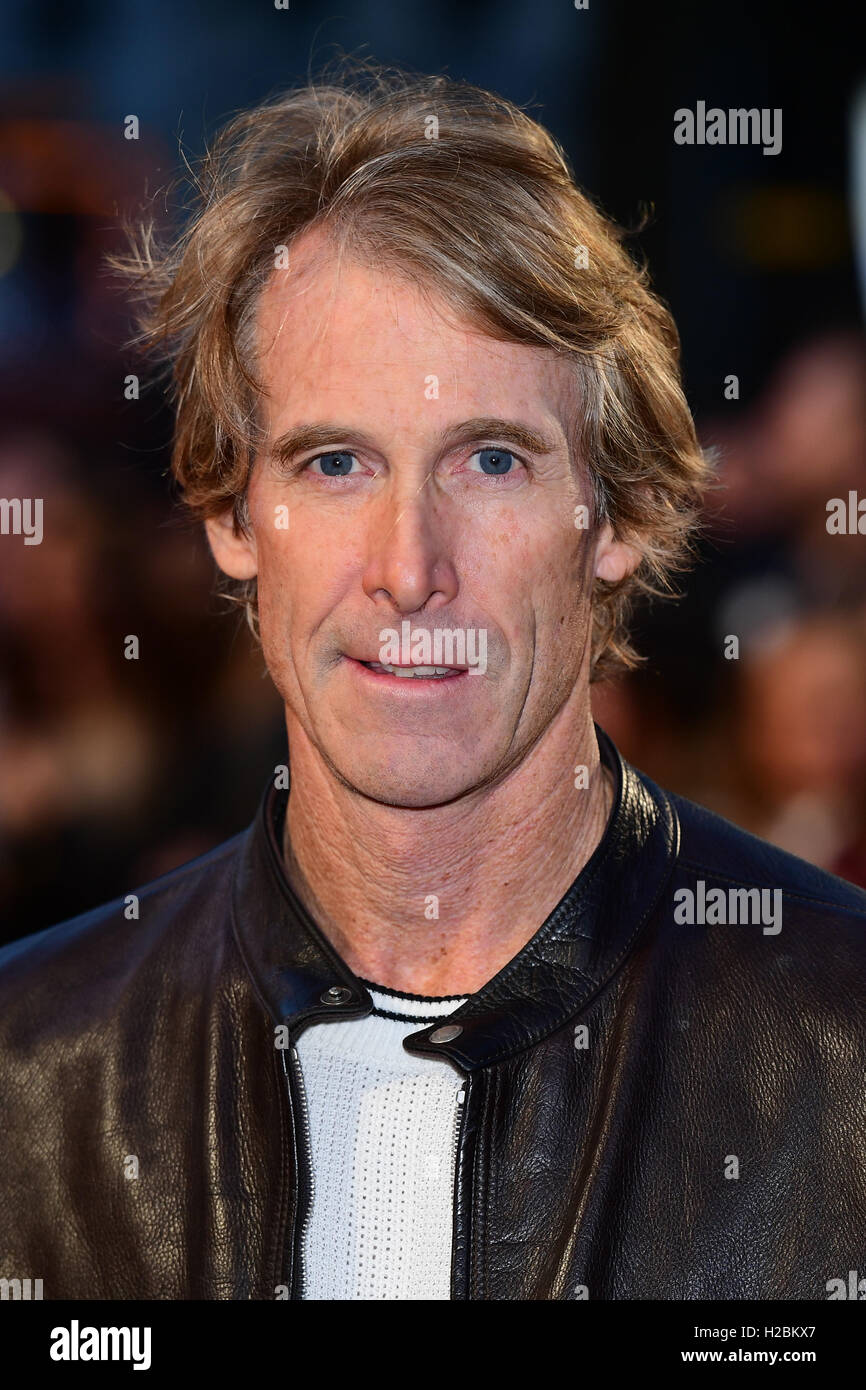 Michael bay attending european premiere deepwater horizon cineworld
