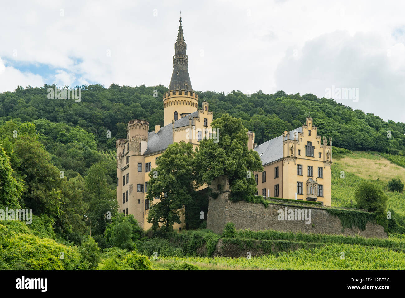 Schloss Ahrenfels, Neuwied, North Rhine Westphalia, Germany Stock Photo