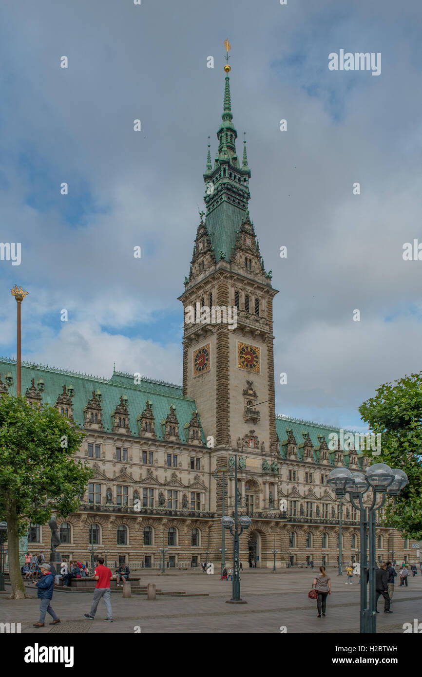Rathaus, Hamburg, Germany Stock Photo Alamy