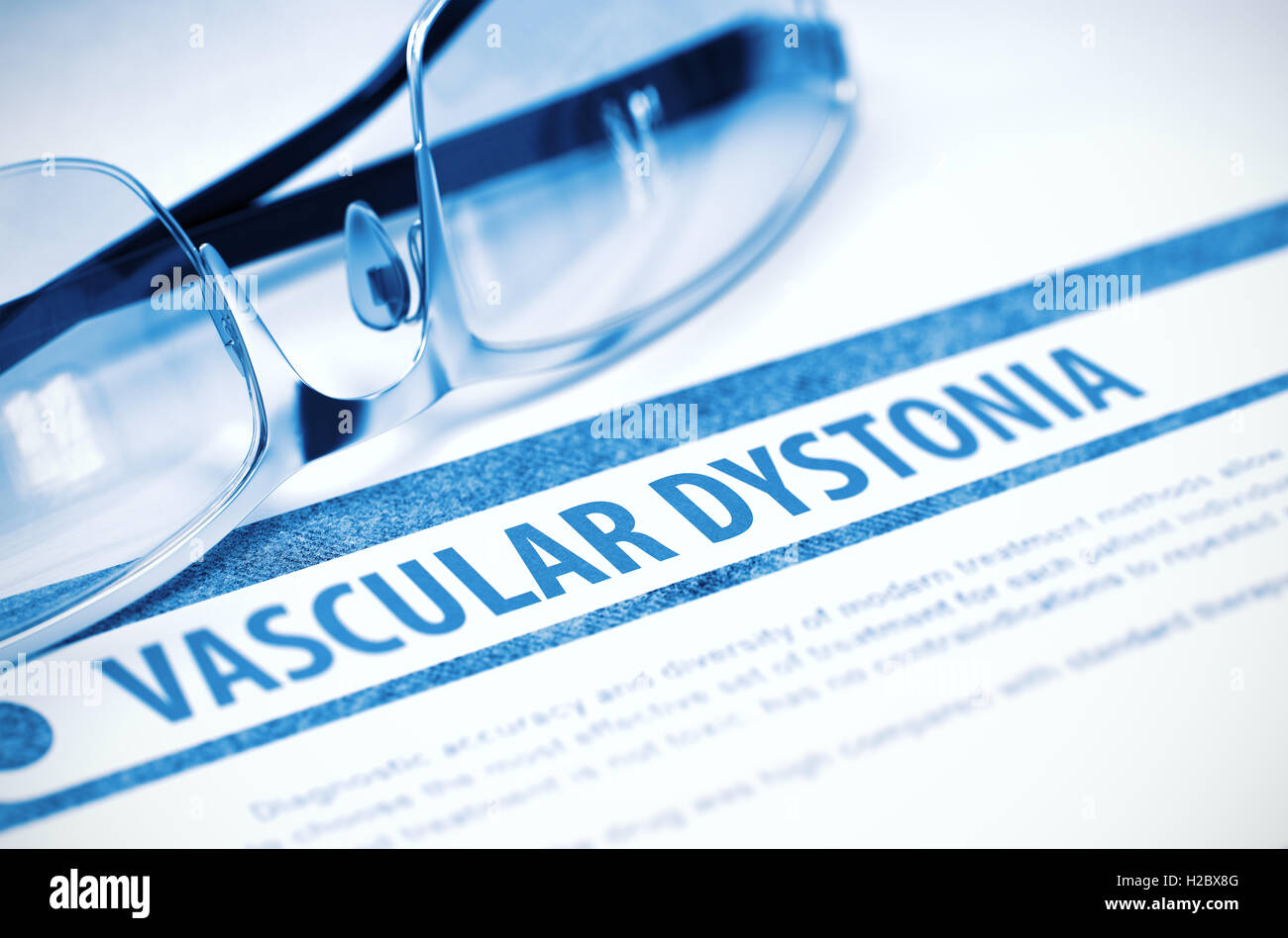 Vascular Dystonia. Medicine. 3D Illustration Stock Photo - Alamy