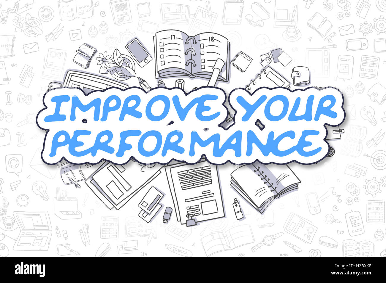 Improve Your Performance - Business Concept. Stock Photo