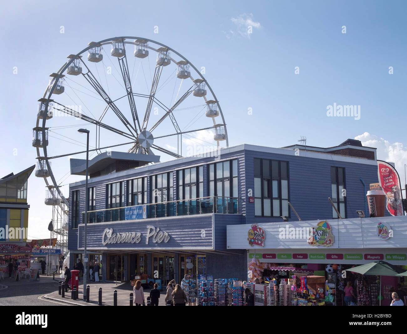 Clarence Pier, Southsea Seafront, Portsmouth, England, UK. Stock Photo