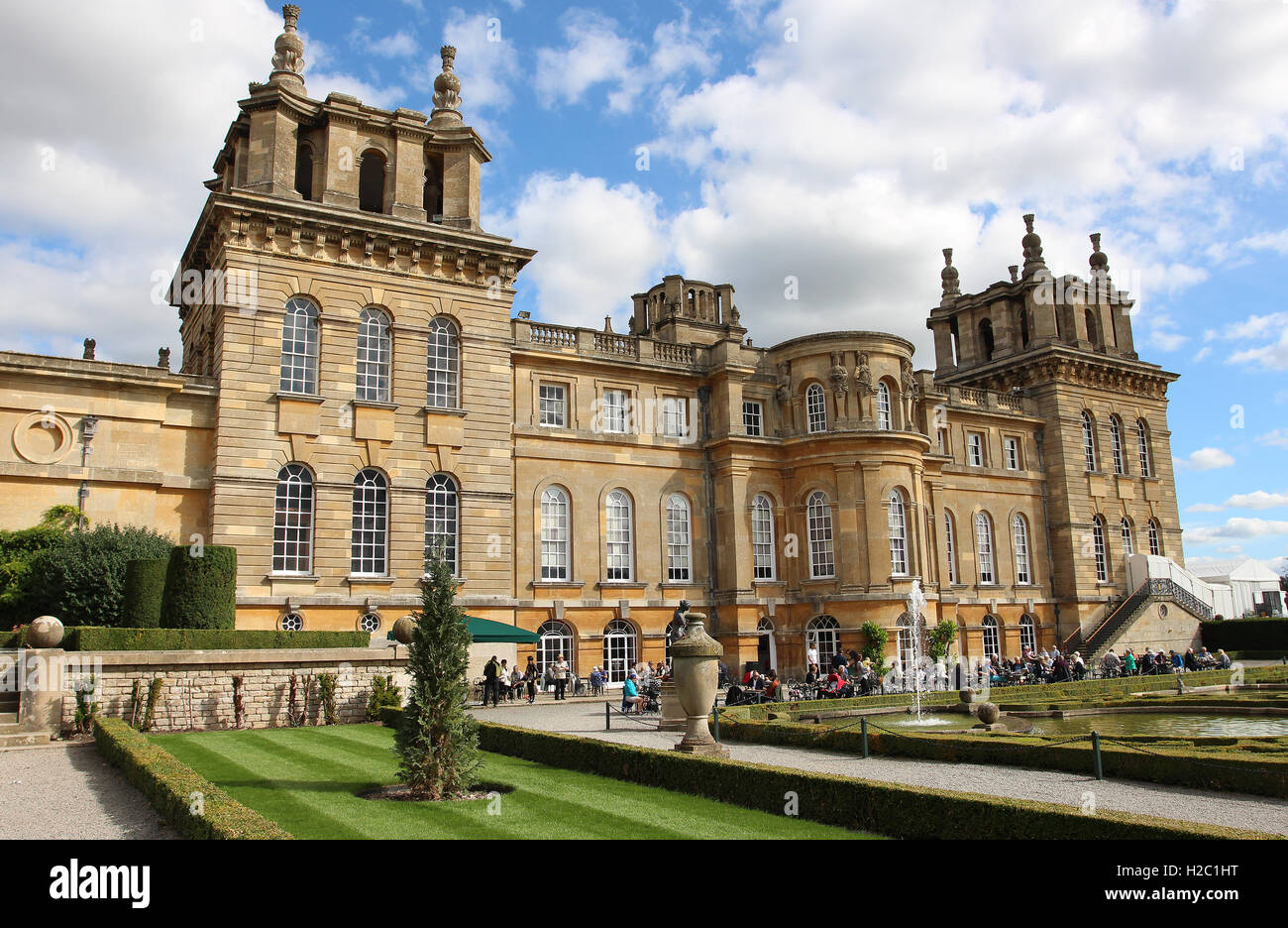 West View of Blenheim Palace, Oxfordshir Stock Photo