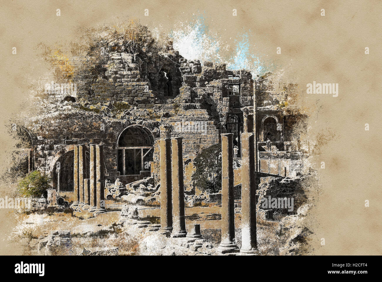 ruins of ancient city Stock Photo - Alamy