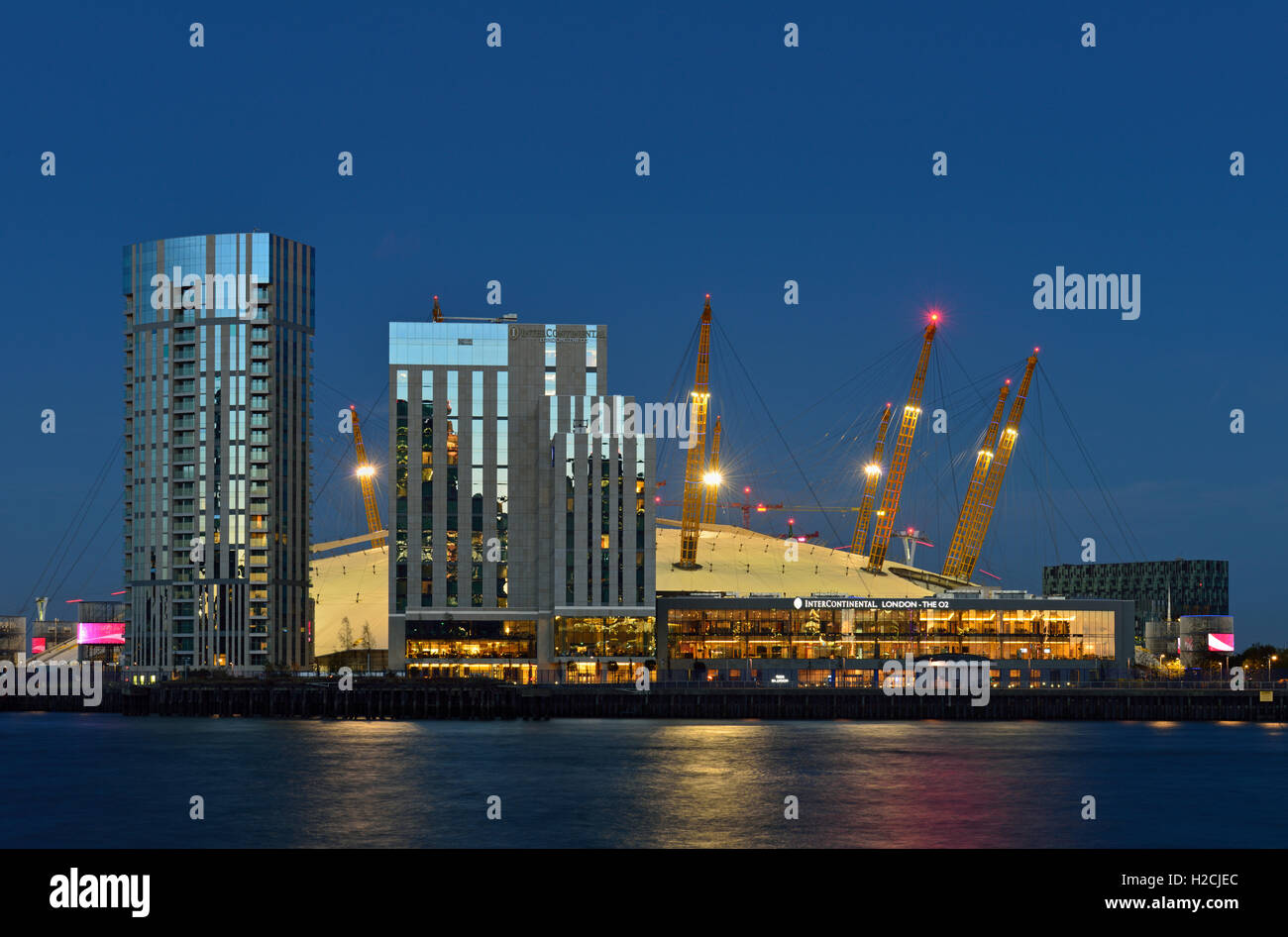 Intercontinental Hotel - London the O2, Waterview Drive , Greenwich Peninsula, London SE10, United Kingdom Stock Photo