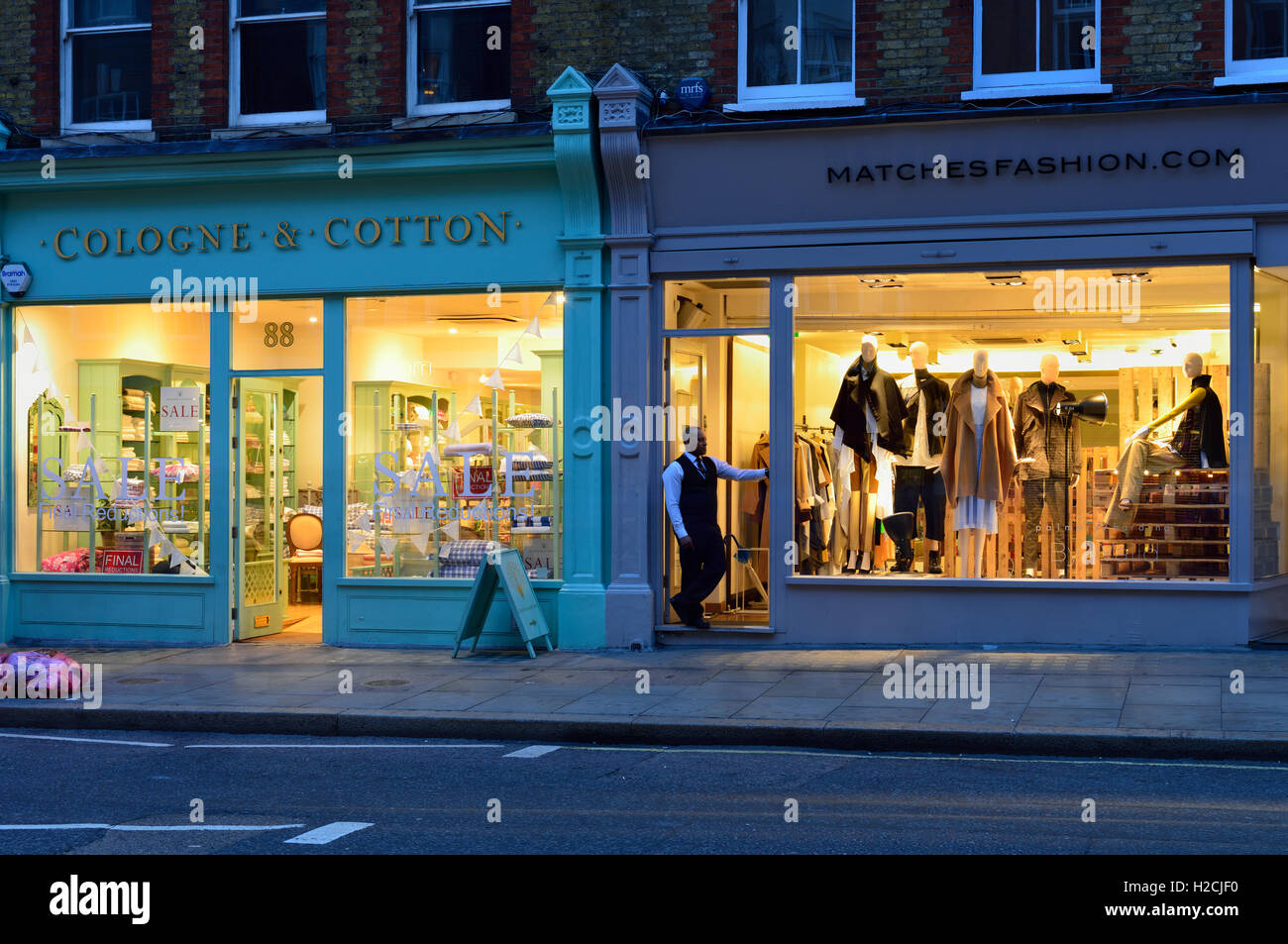 Shops, Marleybone High Street, Marylebone, London W1, United Kingdom