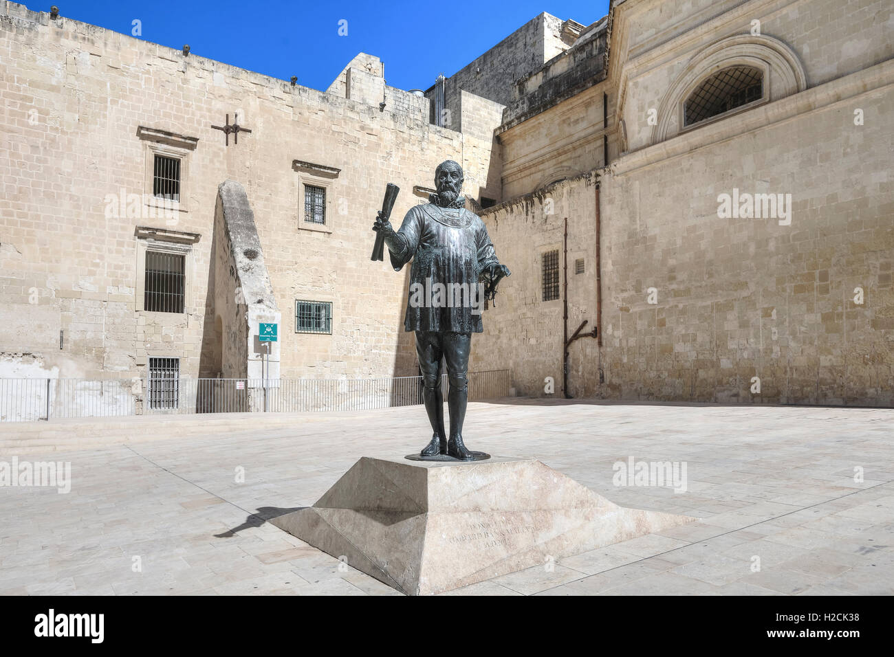 Pjazza Jean de Vallette, Valletta, Malta Stock Photo