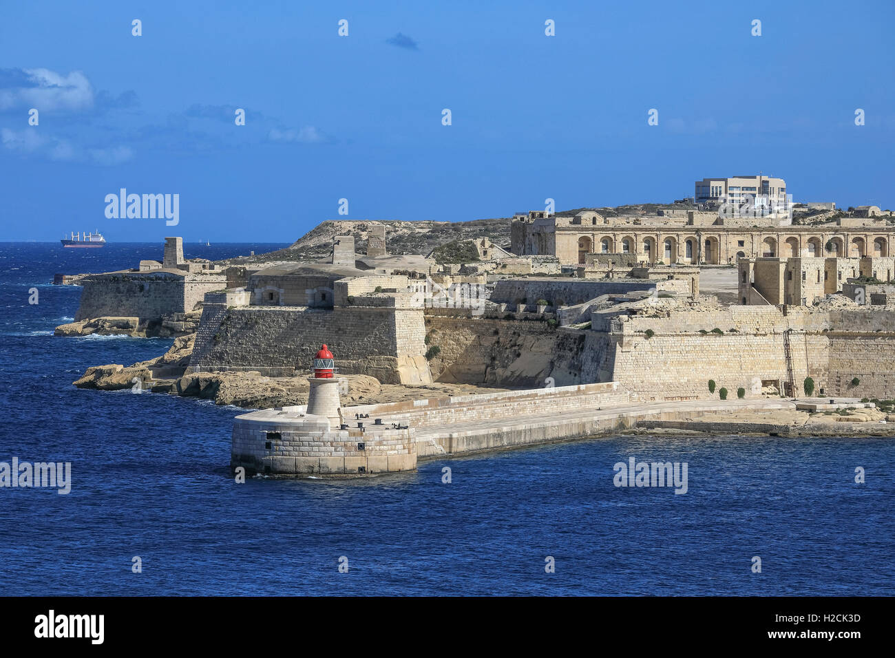 Valletta, Fort Ricasoli, Malta Stock Photo