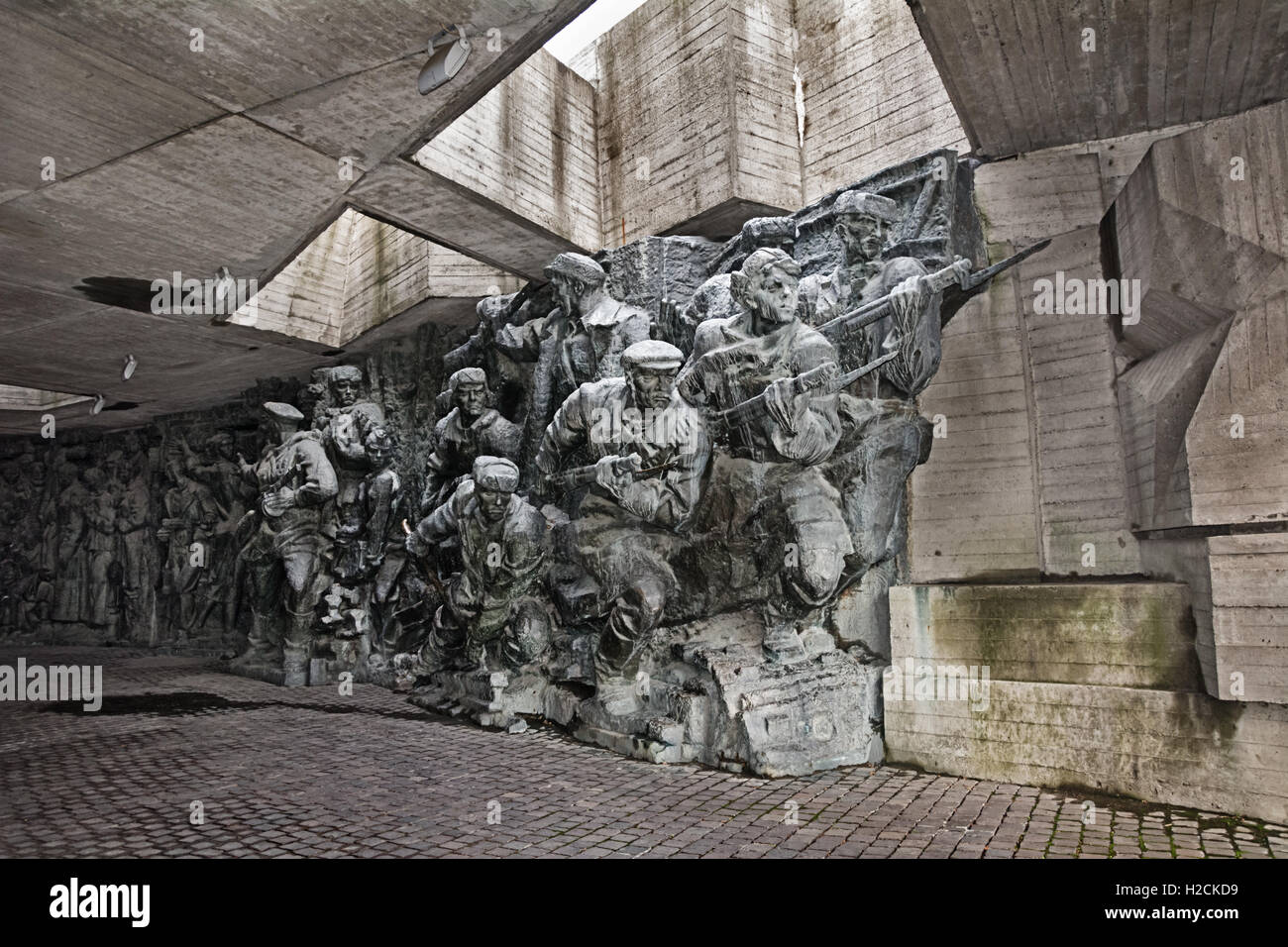 a fragment of the memorial dedicated to the heroism in World War II. Kiev, Ukraine. Stock Photo