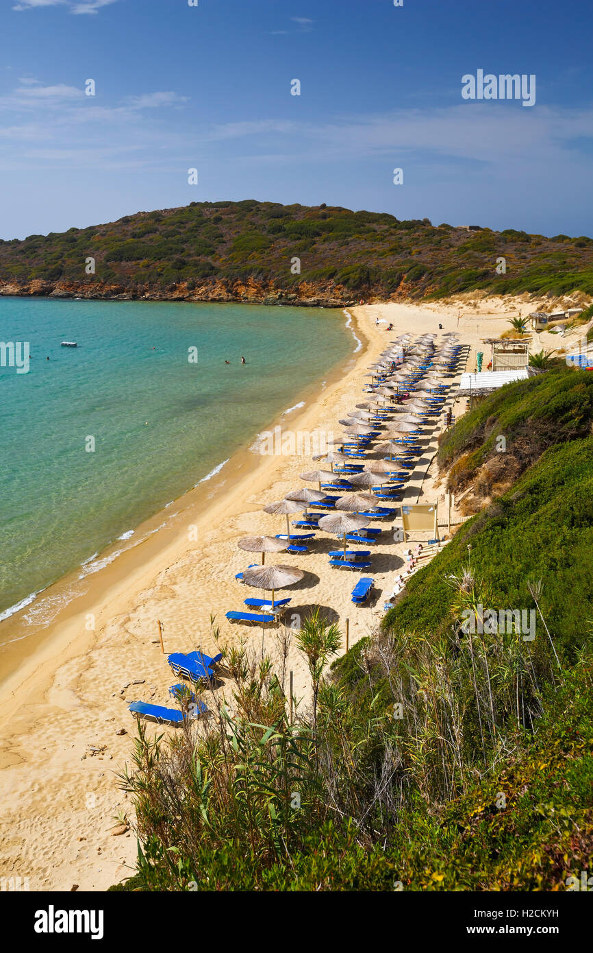 Beach near Batsi village on Andros island in Greece Stock Photo Alamy