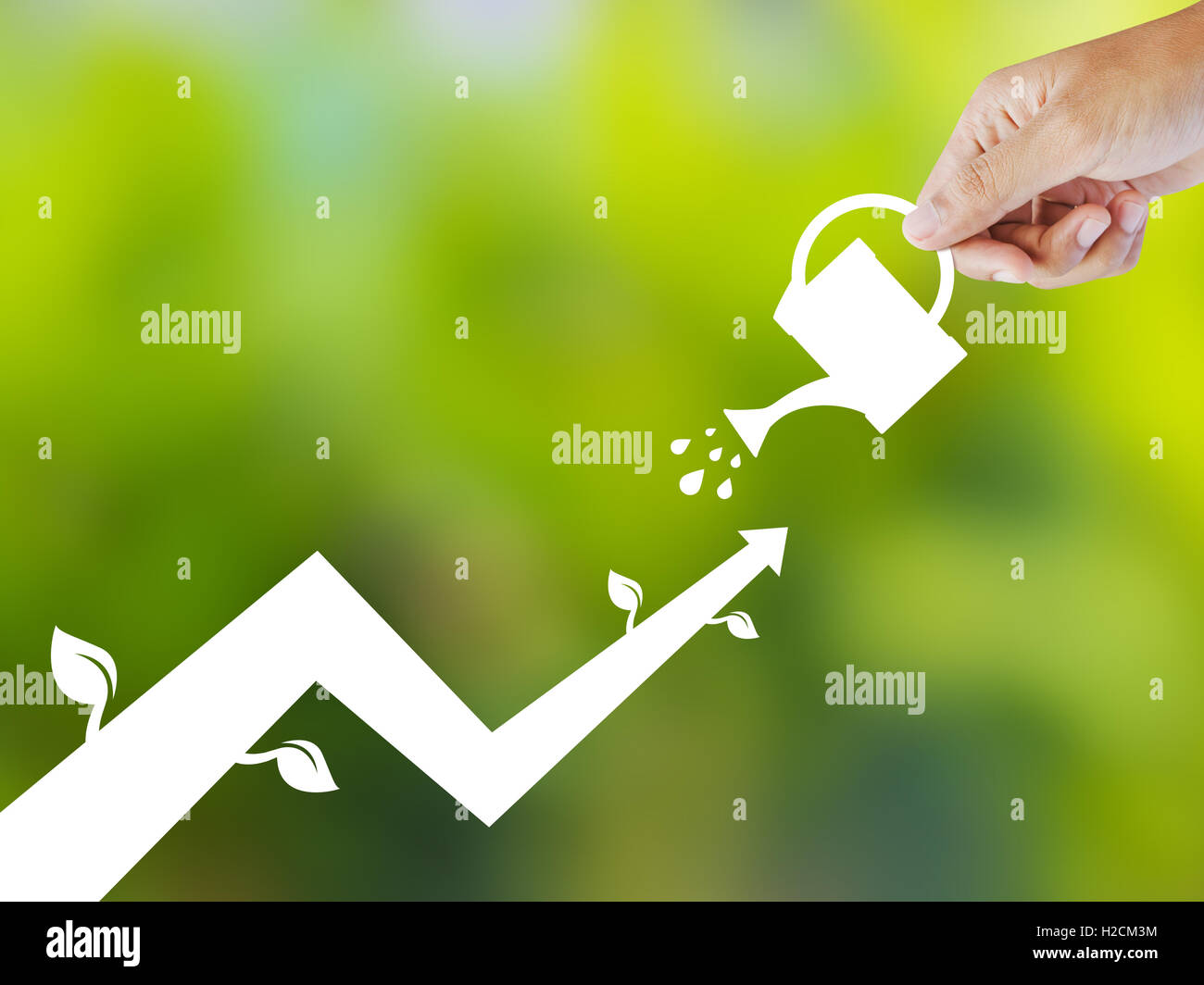 business rising graph, successful Stock Photo - Alamy