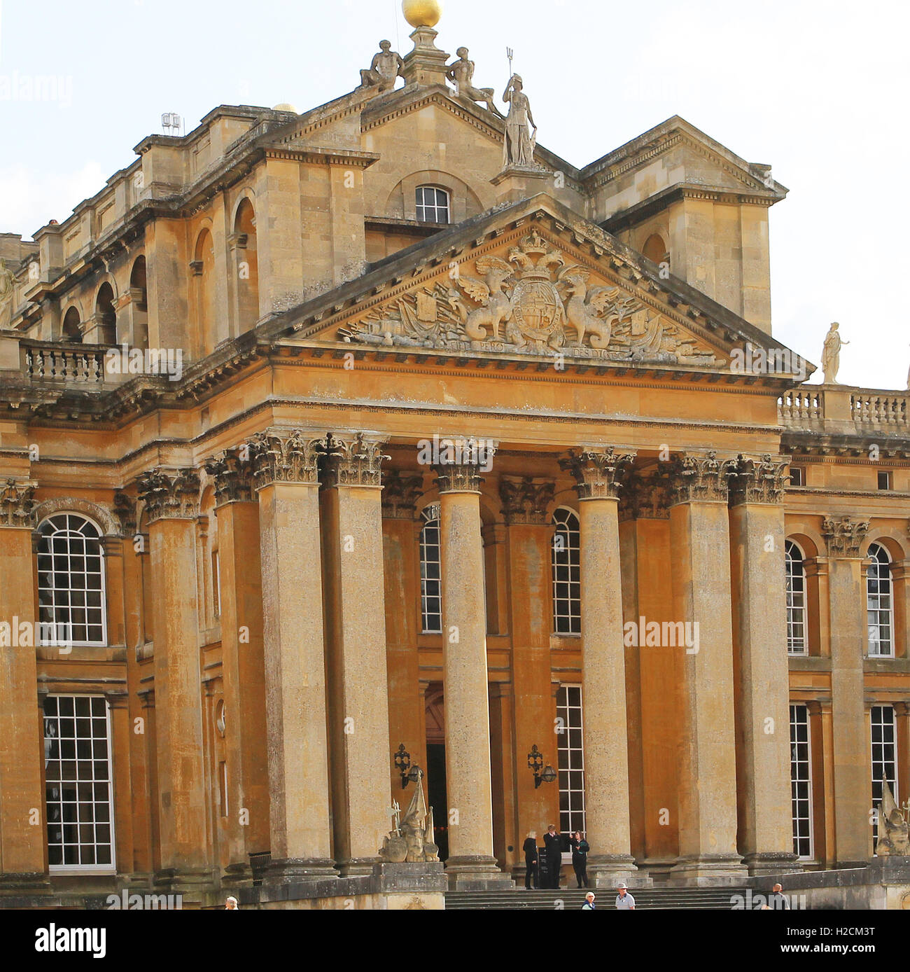 The front entrance of Blenheim Palace Stock Photo