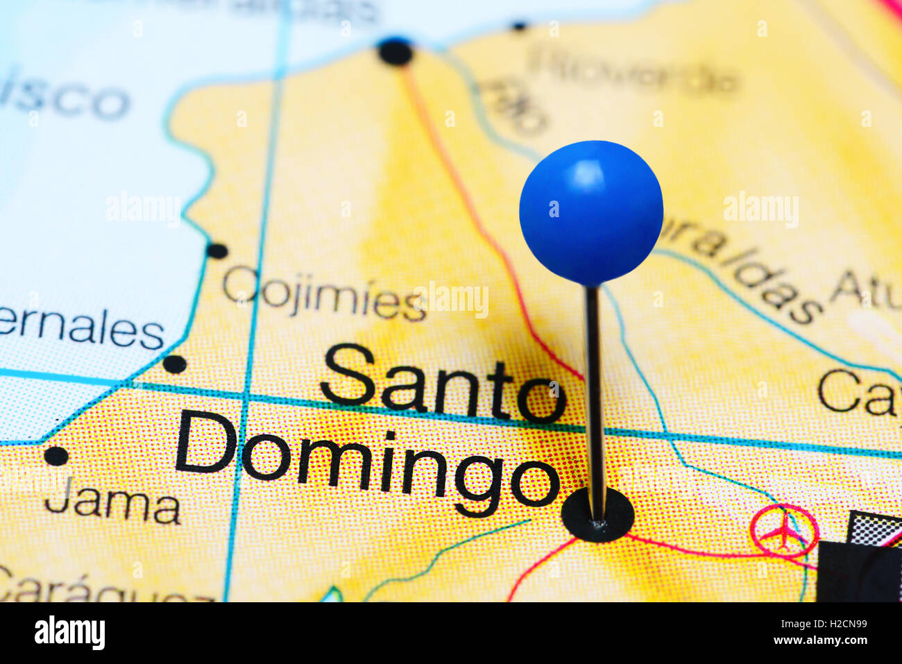Santo domingo map hi-res stock photography and images - Alamy